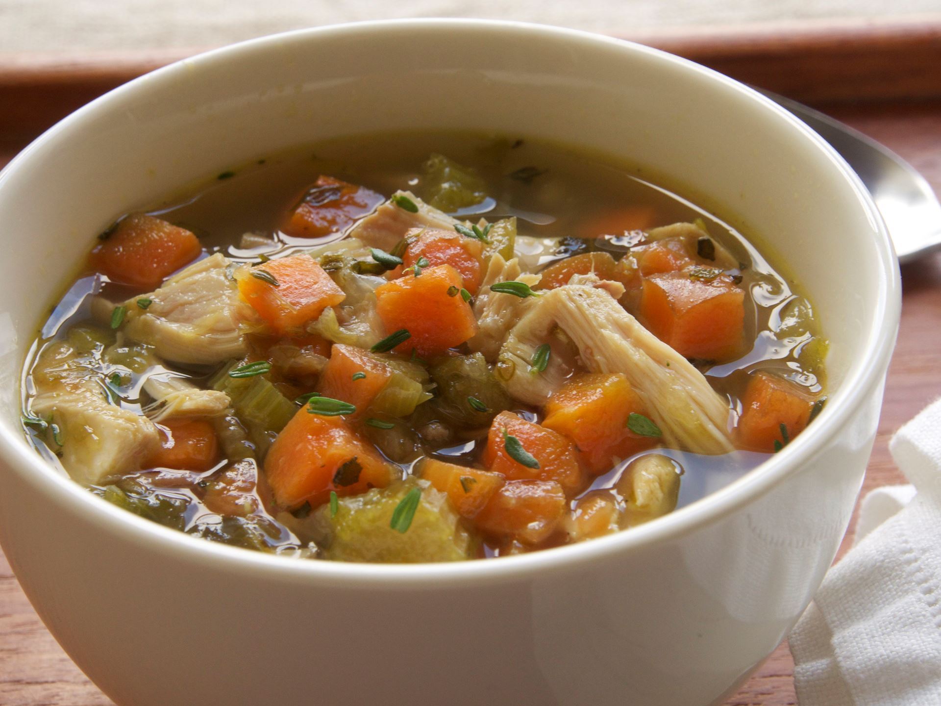 Picture of Frozen -- Chicken Vegetable Soup (Mirepoix) 22 oz.
