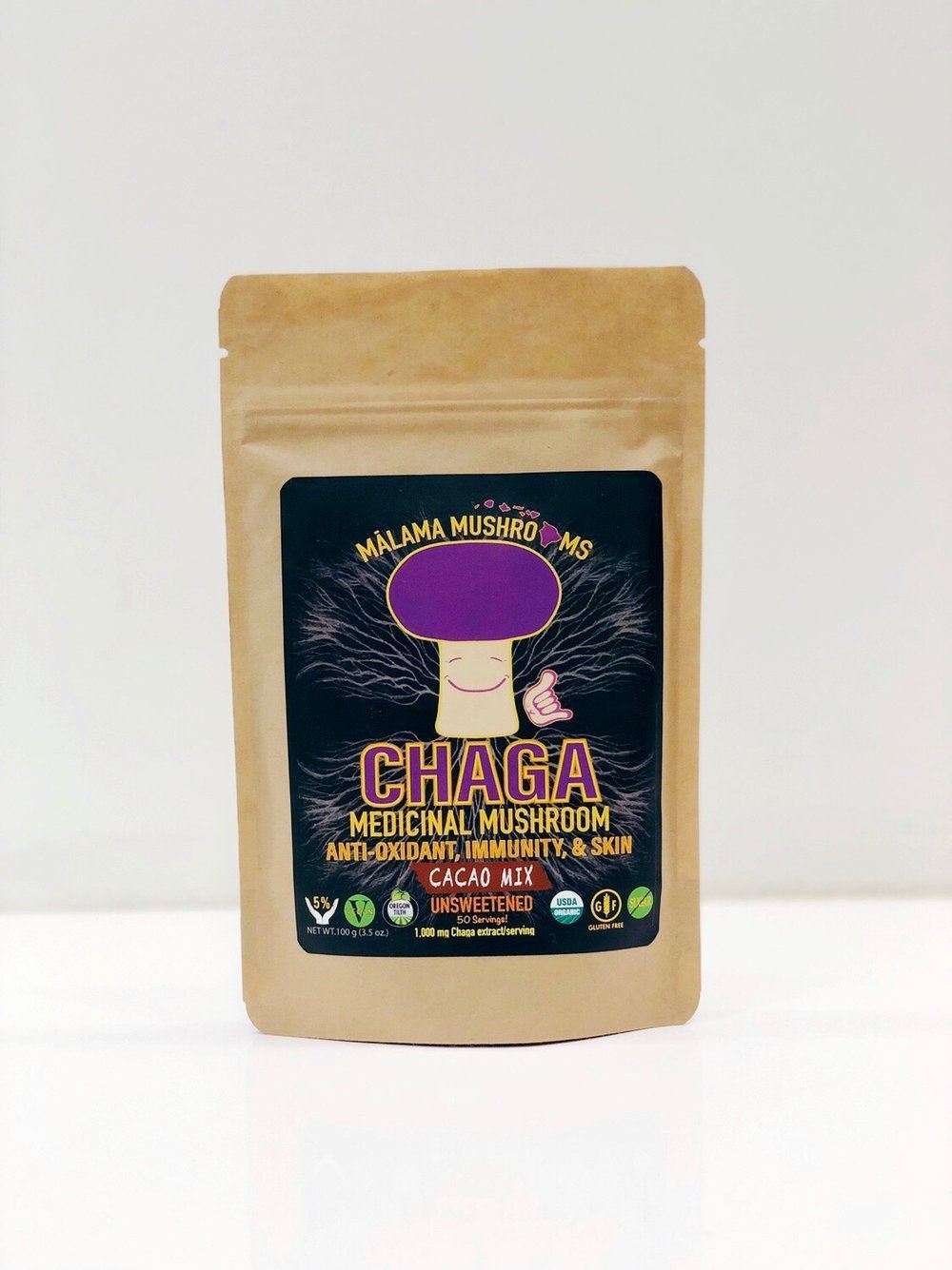 Picture of Malama Chaga hot cacao drink mix