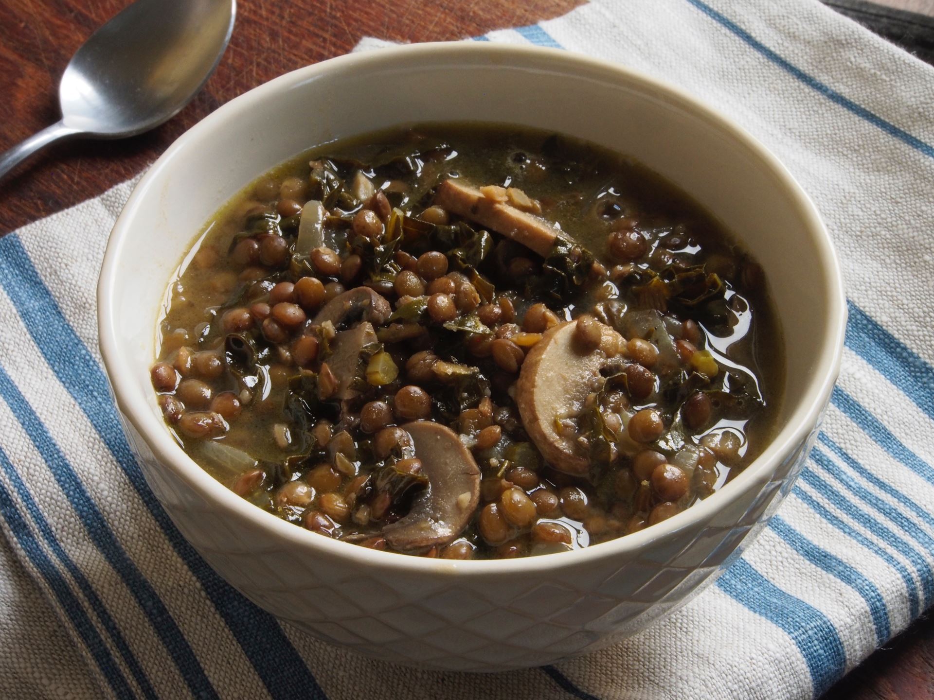 Picture of Frozen -- French Lentil Soup with Mushrooms and Kale (Vegan) - 22 oz