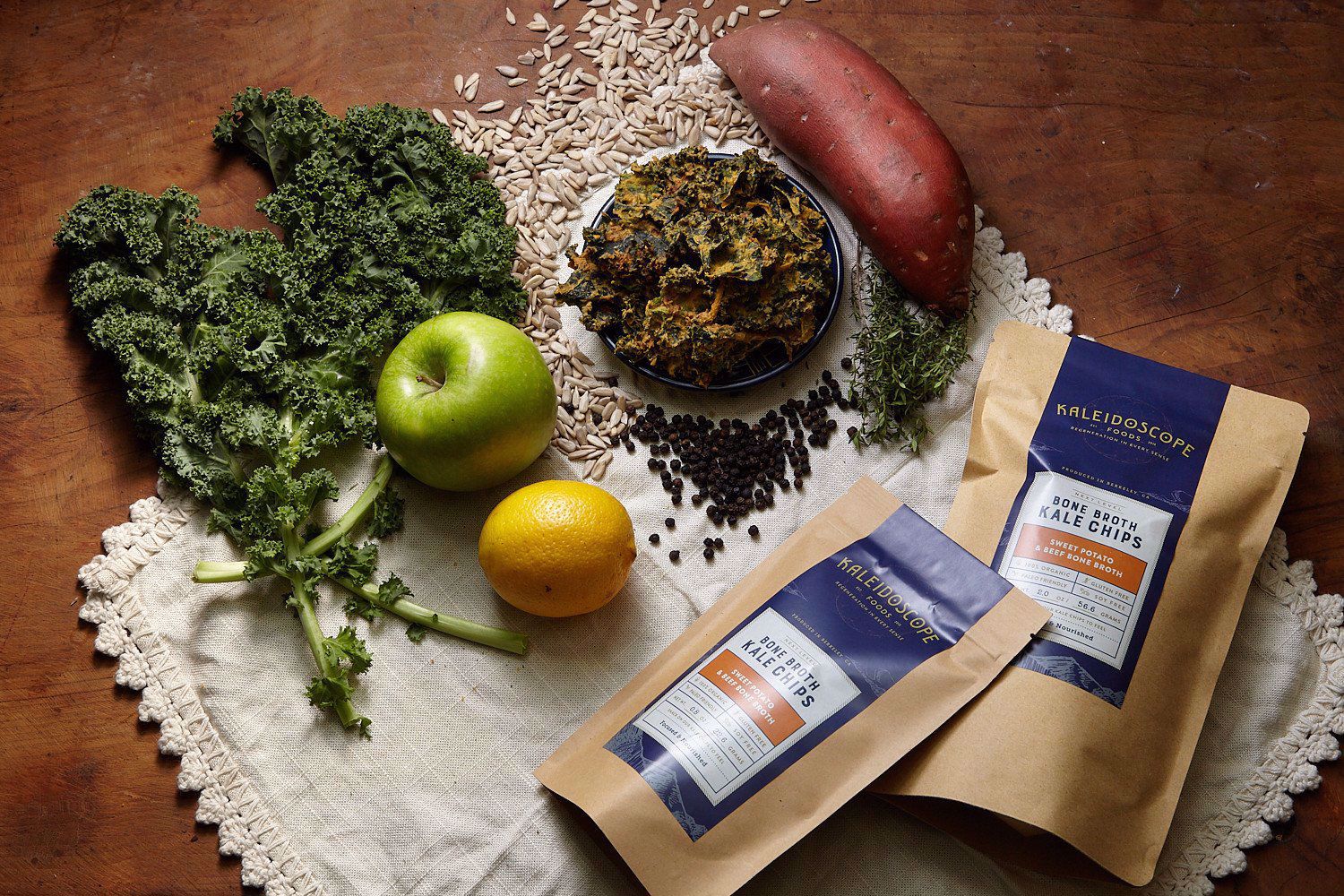 Picture of Kale Chips BAG: Slow Roasted Sweet Potato & Beef Bone Broth by Kaleidoscope