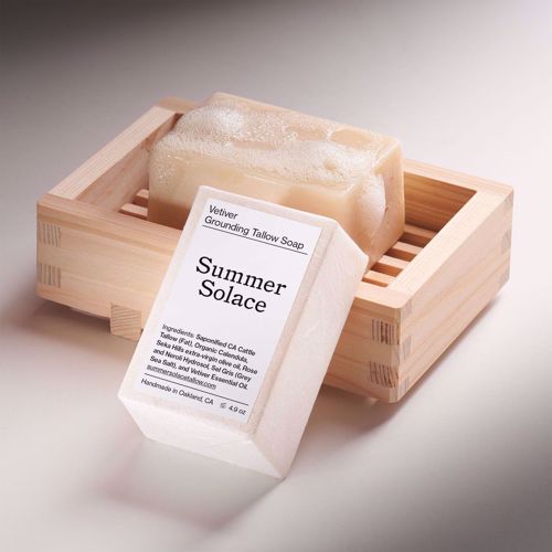Picture of Summer Solace Vetiver Grounding Tallow Bar Soap